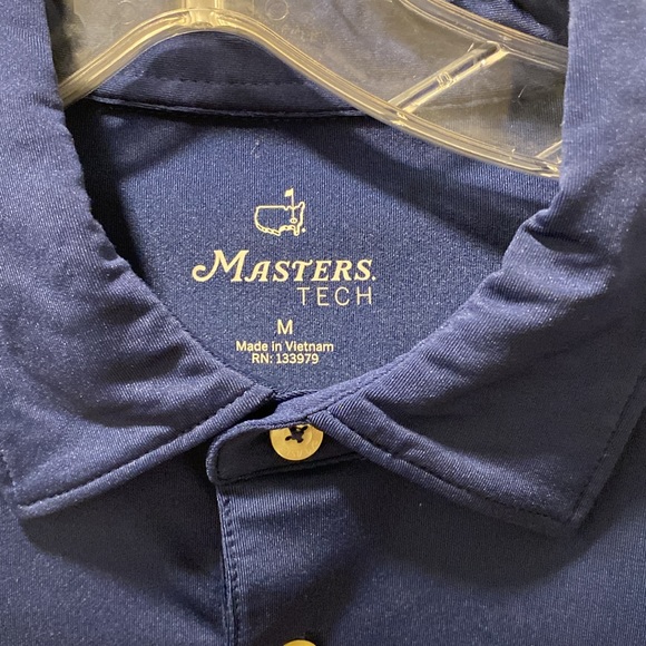 Men’s Masters Tech Navy Polo, brand new, size m - Picture 2 of 3